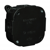 PUSZKA N/T 88X88X40MM IP44 400V CZARNA VP 074-05. - 61.174 - ZAKŁAD PRODUKCYJNO - HANDLOWY "ELEKTRO-PLAST" SPÓŁKA Z OGRANICZONĄ ODPOWIEDZIALNOŚCIĄ