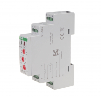 Regulator temperatury z regulacją prędkości obrotowej wentylatora montaż na szynie DIN styk: 1NO/NC 230V AC - RT-833 - F&F