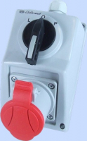 ZESTAW C32-48 ZMIANA KIERUNKU OBROTÓW L-0-P GNIAZDO 3P+Z IP-54. - 974003 - ELEKTROMET DZIERŻONIÓW