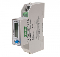 Licznik energii elektrycznej - jednofazowy, RS-485, LCD, 100A, rejestracja parametrów sieci U, I, F, P, Q, AE+, RE+ - LE-01MR - F&F