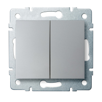 Łącznik dwugrupowy świecznikowy LOGI 02-1010-143 sr   - 25185 - KANLUX