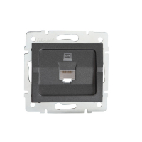 Gniazdo komputerowe pojedyncze (RJ45Cat 6 Jack) LOGI 02-1400-041 gr   - 25286 - KANLUX
