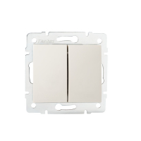 Łącznik dwugrupowy świecznikowy LOGI 02-1010-103 kr   - 25126 - KANLUX