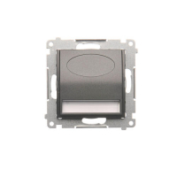 Oprawa oświetleniowa LED, 230 V AC, 1.1 W, białe ciepłe 3100 K; antracyt - DOS.01/48 - KONTAKT SIMON