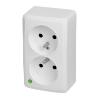 GNIAZDO PODWÓJNE Z UZIEMIENIEM BIAŁY IP20 BERG - 3743-00 - ELEKTRO-PLAST NASIELSK