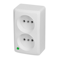 GNIAZDO PODWÓJNE BIAŁY IP20 BERG - 3744-00 - ELEKTRO-PLAST NASIELSK
