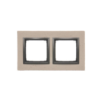 Ramka 2-krotna Nature-Beton, FUNDA MENTE, IP20/IP44* (*IP44-należy zastosować zestaw uszczelek DUN2) - DRN2/93 - KONTAKT SIMON