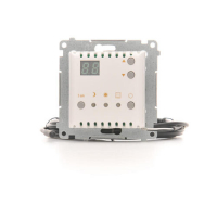 Regulator temperatury z wyświetlaczem z czujnikiem zewnętrznym (moduł) 16(2) A, 230V~; biały  *W komplecie czujnik zewnętrzny (sonda) - DTRNSZ.01/11 - KONTAKT SIMON
