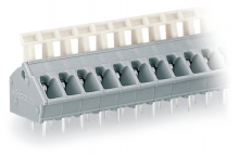 ZŁĄCZKA DO PŁYTEK DRUKOWANYCH, PRZYCISKI 2,5MM2, SZARA - 256-408 - WAGO