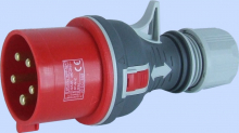 WTYCZKA PRZENOŚNA PROSTA 32A 400V 3P+N+Z IP44 WPP 32/5 TWIST - 922075 - ELEKTROMET DZIERŻONIÓW