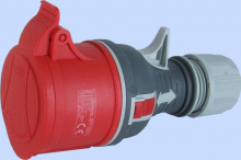 GNIAZDO PRZENOŚNE PROSTE GPP 32A 3P+N+Z 400V - 921875 - ELEKTROMET DZIERŻONIÓW