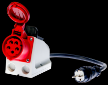 ADAPTER DO GNIAZD TRÓJFAZOWYCH 16A PRZEŁĄCZANY - WAADAPAT16PR - SONEL