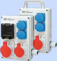 Rozdzielnica RSK-2 IP-44 2x16A 3P+N+Z 400V~ 2x16A 2P+Z 250V. - 940051 - ELEKTROMET DZIERŻONIÓW