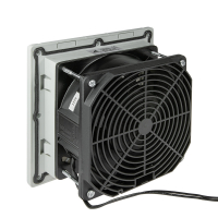 WENTYLATOR ŚCIENNY Z FILTREM 4 WBUDOWANE KLAMRY ZAPADKOWE 124X124X24MM 19W 120V AC/230V AC SZARY WEF7 - 86.207 - ELEKTROPLAST OPATÓWEK