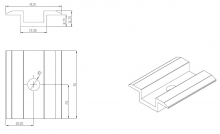 KLEMA ŚRODKOWA KS AL. L50 - XPF_KL014 - CORAB