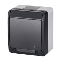 HERMES GNT 2P+Z SCHUKO; ANTRACYTOWY; IP 44 - 0324-07 - ELEKTRO-PLAST NASIELSK