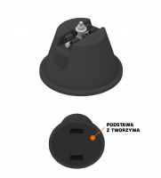 Uchwyt betonowy w tworzywie do montażu koryt kablowych TYP AN-12L-N - B931592 - AN-KOM Sp. z o.o.