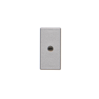 Płytka K45/2 gniazda mini-jack 22,5x45mm + wkład; zaciski śrubowe; aluminium - K123B/8 - KONTAKT SIMON
