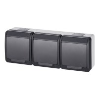 HERMES GNT 3x2P+Z, ANTRACYT RAL7016, HERMES - 0323-07 - ELEKTRO-PLAST NASIELSK