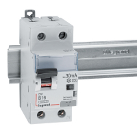 WYŁĄCZNIK RÓŻNICOWY Z CZŁONEM NADPRĄDOWYM B 16A/30MA 2 BIEGUNY TYP A P312 - 410965 - LEGRAND