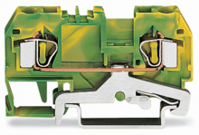 ZŁĄCZKA PE 2-PRZEWODOWA 4 MM2 ŻÓŁTO-ZIELONA. - 281-907 - WAGO