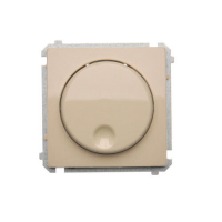 Ściemniacz naciskowo-obrotowy (moduł), 20&ndash;500 W, 230V~; beż - BMS9T.01/12 - KONTAKT SIMON