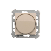 Ściemniacz naciskowo-obrotowy (moduł) 20–500 W; kremowy - DS9T.01/41 - KONTAKT SIMON