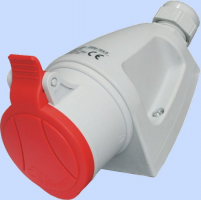 GNIAZDO STAŁE MINI GSM 16A 400V 3P+Z 16/4 - 921861 - ELEKTROMET DZIERŻONIÓW