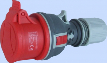 GNIAZDO PRZENOŚNE PROSTE GPP 16A 3P+Z 400V CZERWONY  - 921871 - ELEKTROMET DZIERŻONIÓW