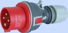 WTYCZKA PRZENOŚNA PROSTA 16A 400V 3P+Z IP44 WPP 16/4 TWIST - 922071 - ELEKTROMET DZIERŻONIÓW