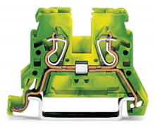 ZŁĄCZKA 2-PRZEWODOWA PE 2.5 MM2 ŻÓŁTO-ZIELONA - 870-907 - WAGO