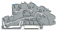 PIĘTROWA ZŁĄCZKA INSTALACYJNA N/L, SZARA. - 2003-7649 - WAGO