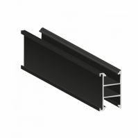 SZYNA MONTAŻOWA RYFLOWANA L3700 (30x50) CZARNY - XPF_SM075D - CORAB