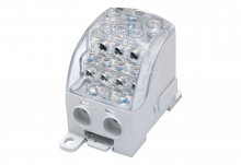 BLOK ROZDZIELCZY UNIWERSALNY SUB 490 AL/CU 82090 SIMBLOCK SZARY - 81652002 - SIMET