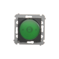 Sygnalizator świetlny LED &ndash; światło zielone (moduł) 230V~; czarny - DSS3.01/49 - KONTAKT SIMON