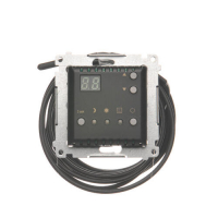 Regulator temperatury z wyświetlaczem z czujnikiem zewnętrznym (moduł) 16(2) A, 230V~; czarny  *W komplecie czujnik zewnętrzny (sonda) - DTRNSZ.01/49 - KONTAKT SIMON