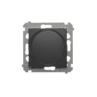 Ściemniacz obrotowy do LED ściemnialnych 230 V (moduł) 2&ndash;250 W; czarny. Maksymalna ilość zródeł LED - 10 szt. - DS9L.01/49 - KONTAKT SIMON
