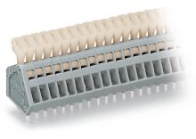 złączka do płytek drukowanych przycisk 0,5 mm2, szara - 233-202 - WAGO