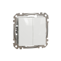 ŁĄCZNIK PODWÓJNY 10AX 250V BIAŁY SEDNA DESIGN - SDD111105 - SCHNEIDER ELECTRIC