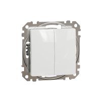 PRZYCISK PODWÓJNY ZWIERNY BIAŁY SEDNA DESIGN - SDD111118 - SCHNEIDER ELECTRIC