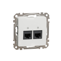 GNIAZDO KOMPUTEROWE PODWÓJNE 2XRJ45 KAT.6 UTP BIAŁY SEDNA DESIGN - SDD111462 - SCHNEIDER ELECTRIC
