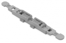 Adapter montaż. z odciążeniem przewodów, 1-tor. do przelot. złączki instal. 221 Inline, szara - 221-2501 - WAGO