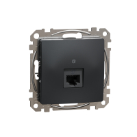GNIAZDO KOMPUTEROWE POJEDYNCZE RJ45 KAT.5E UTP CZARNY ANTRACYT SEDNA DESIGN - SDD114451 - SCHNEIDER ELECTRIC