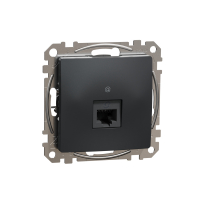 GNIAZDO KOMPUTEROWE POJEDYNCZE RJ45 KAT.6 UTP CZARNY ANTRACYT SEDNA DESIGN - SDD114461 - SCHNEIDER ELECTRIC