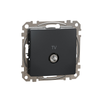GNIAZDO ANTENOWE TV KOŃCOWE 4dB CZARNY ANTRACYT SEDNA DESIGN - SDD114471 - SCHNEIDER ELECTRIC