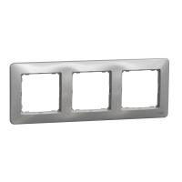 Ramka 3-krotna, srebrne aluminium Sedna Design - SDD313803 - SCHNEIDER ELECTRIC