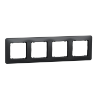 RAMKA POCZWÓRNA CZARNY ANTRACYT SEDNA DESIGN - SDD314804 - SCHNEIDER ELECTRIC