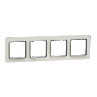 RAMKA POCZWÓRNA SZKŁO KOLOR BIAŁY SEDNA ELEMENTS - SDD360804 - SCHNEIDER ELECTRIC