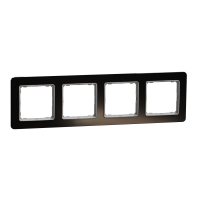 RAMKA POCZWÓRNA SZKŁO KOLOR CZARNY SEDNA ELEMENTS - SDD361804 - SCHNEIDER ELECTRIC
