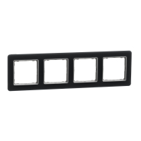 Ramka 4-krotna, szkło przydymione Sedna Elements - SDD362804 - SCHNEIDER ELECTRIC
